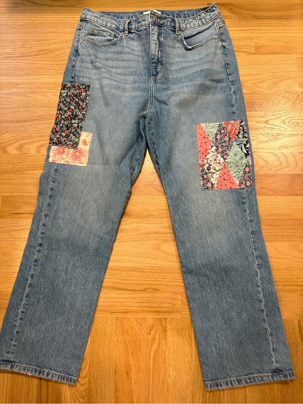 LOFT Spring Patchwork Jeans Sz 8